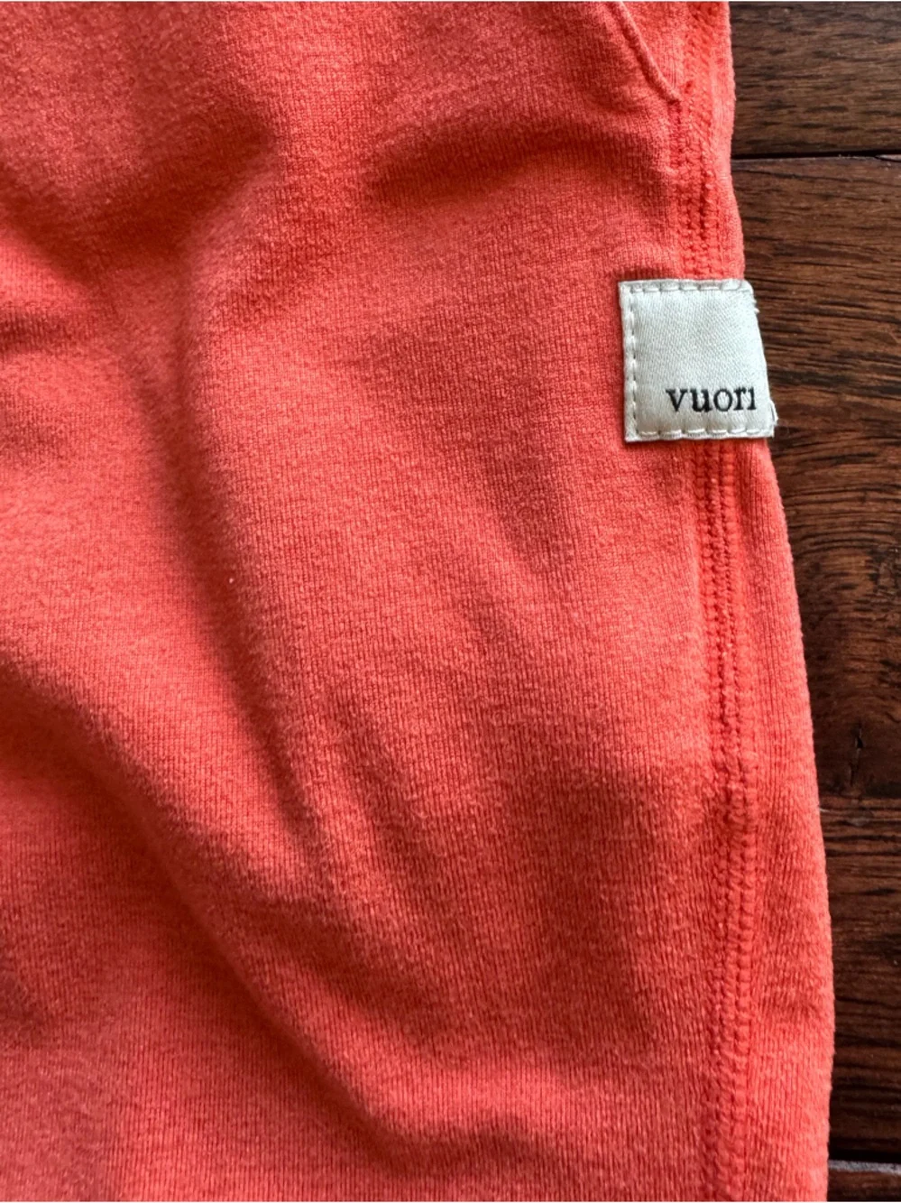 Vuori Performance Jogger Cropped Orange Lounge Sweatpants EUC - Picture 2 of 7